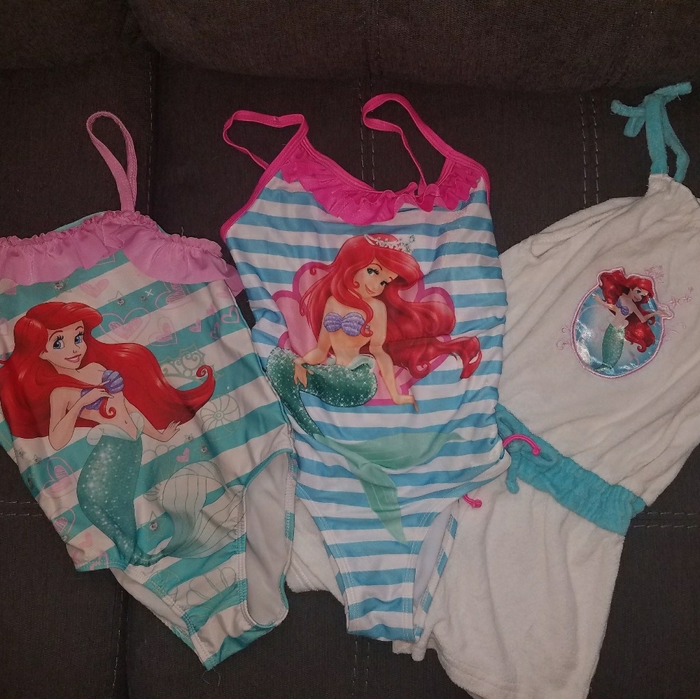 Disney mermaid bathing suits with suit cover